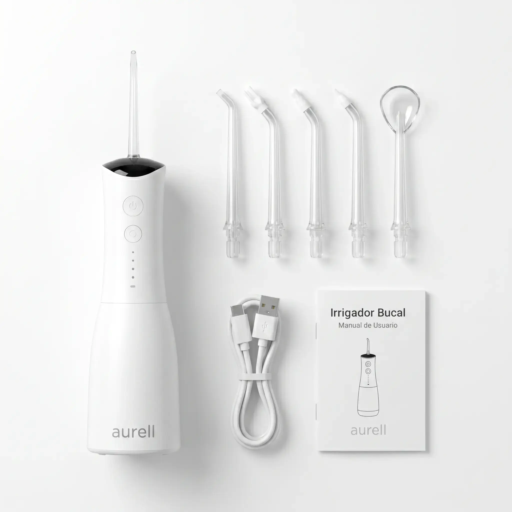 Kit completo del irrigador dental aurell